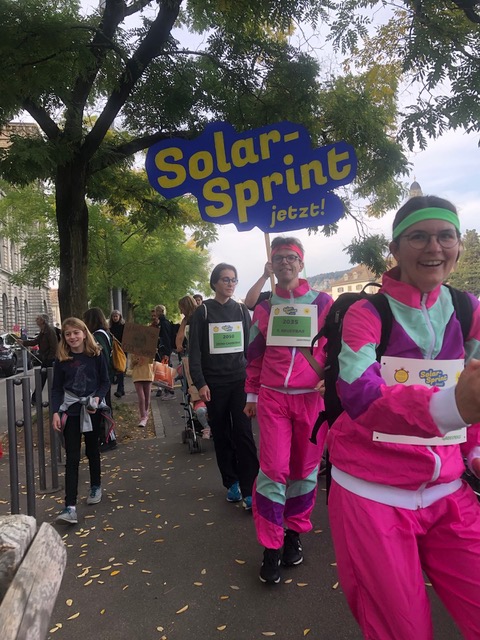 Greenpeace Solarsprint Lauf-Aktion